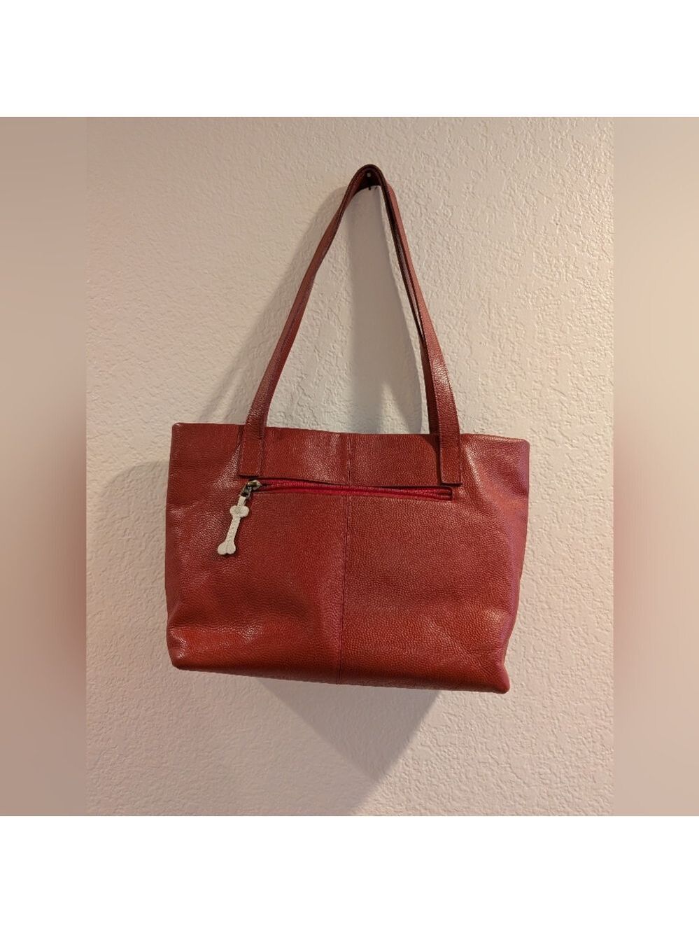 JP Ourse & CIE Red Dog Design Tote Made in Bolivia - Picture 2 of 8